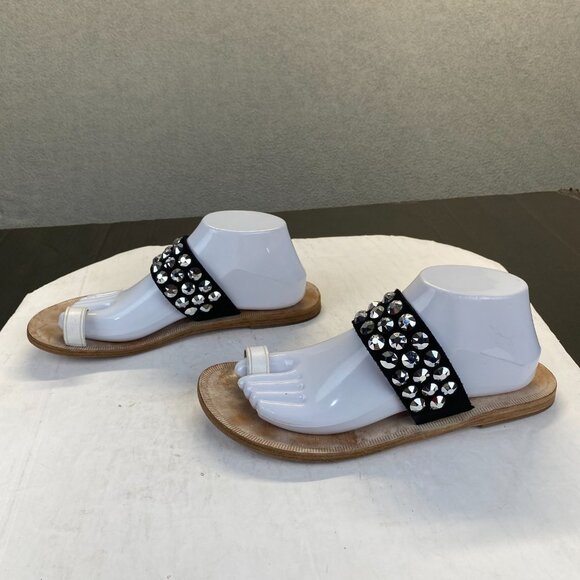 Pedro Garcia‎ España,Xenia studded slide sandals size 39.5 US 9,Black  $450 - Picture 2 of 12